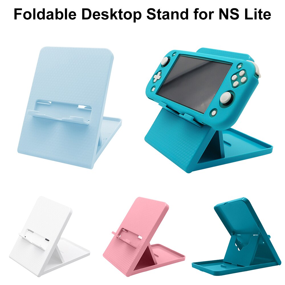 Verstellbarer, universeller desktop-ständer mit faltbarer basis für die n-switch lite host-spielkonsole und gaming-zubehör