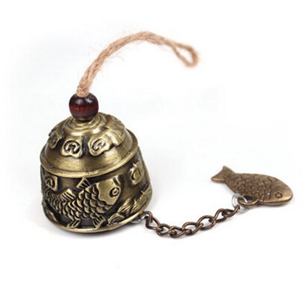 Fengshui Windspiele Garten Glocke Gute Glück Hängen Ornament Antike Drachen Bronze- Fisch Jahrgang Segnen Hause Handwerk