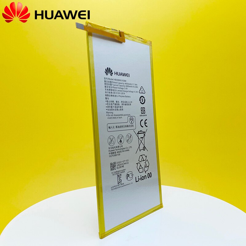 Huawei – batterie Mediapad M3 Lite, 8 pouces, 8.0, originale,