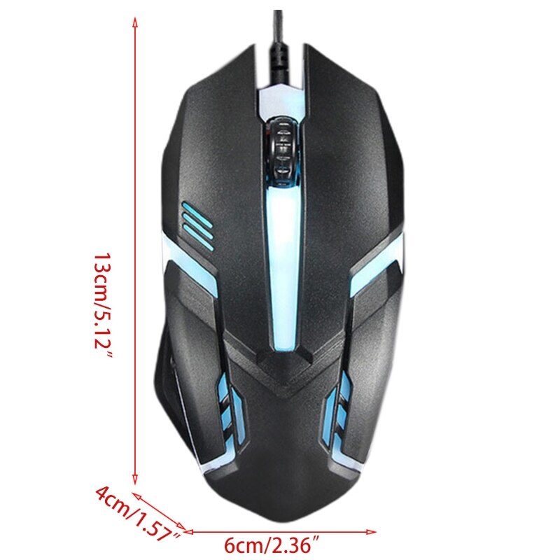 Ergonomische verdrahtet Spielen Maus Geschmack LED 2000 DPI USB Computer Maus Gamer Mäbenutzen S1 Stille Mause Mit Hintergrundbeleuchtung Für PC Laptop