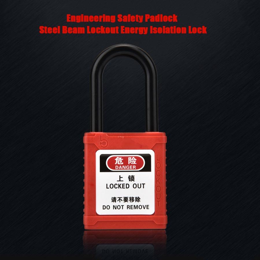 Engineering Safety Padlock Insulation Beam Lockout Tag Out Isolation Lock Anti-skid Line