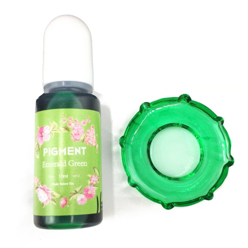 R2LE Kristall Epoxy Pigment UV Harz Farbstoff DIY Schmuck Farbstoff Kunst Handwerk Färbung Trocknen Farbe Mischen Flüssigkeit Dekorationen: Jade Green