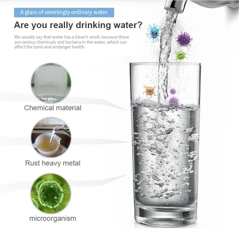 Stainless Steel Alkaline Water Purifier Ionizer Stick Antioxidant PH Hydrogen Negative ION Ionizer Mineral Water Filter