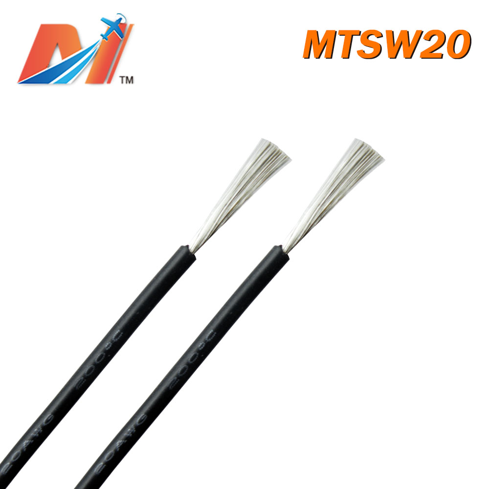 Maytech Clearance (1meter) power silicon wire AWG20 BLACK COLOR