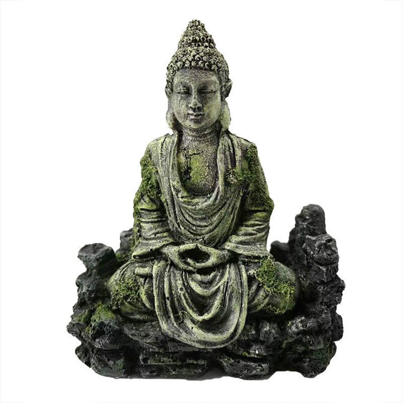 Fish Tank Landscaping Decoration Crafts Resin Antique Lighthouse Buddha Statue Aquarium Set Package Foreign Trade
