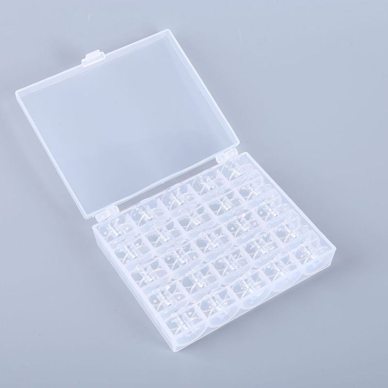 Stainless Steel Sewing Machine Bobbins Spools for Brother Janome Singer Elna Bernina Toyota Needlework Craft Tool 25pcs: 25 plastic bobbin