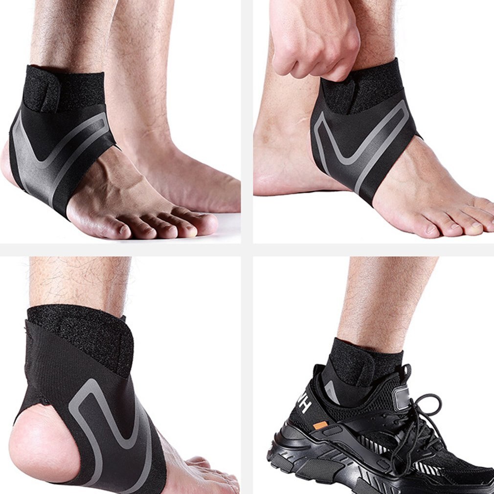 Sport all&#39;aria aperta compressione manica alla caviglia poliestere anti-distorsione calzini pallacanestro calcio arrampicata equipaggiamento protettivo