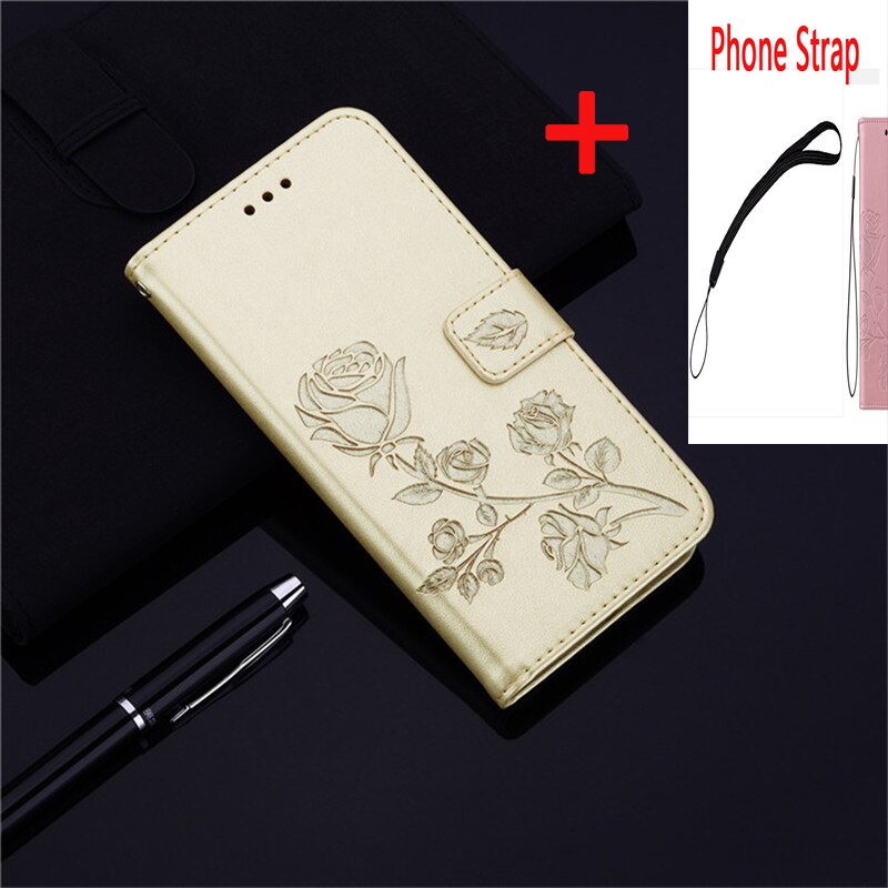 Para huawei p smart 2021 6.67 "caso carteira nova alta qualidade flip couro proteção telefone suporte capa: 036 Gold