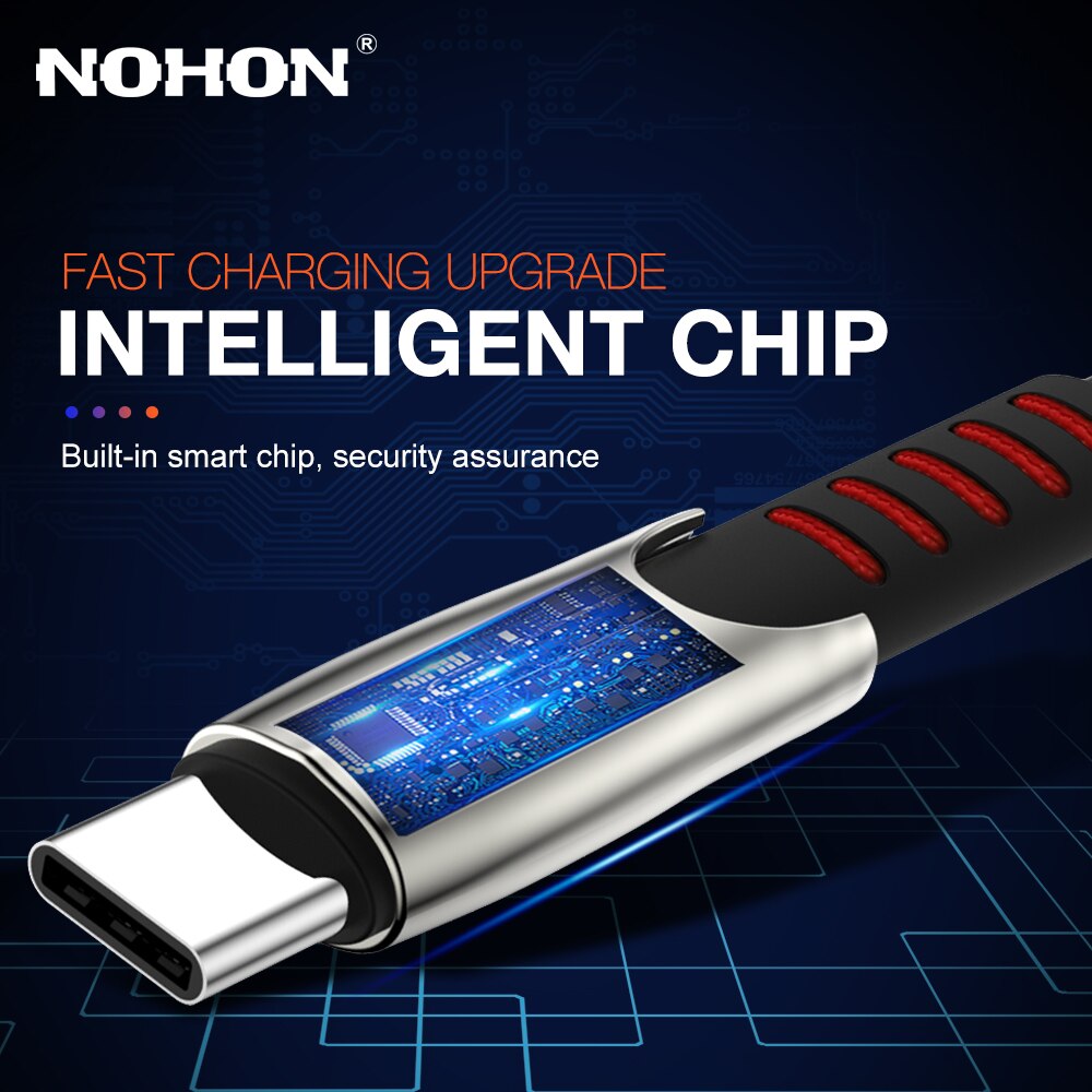 2m 3m USB Type C Data Charger Cable For Samsung A50 A51 Huawei Xiaomi mi Redmi Note 8 USBC Mobile Phone Cord 5A Fast Charge Wire