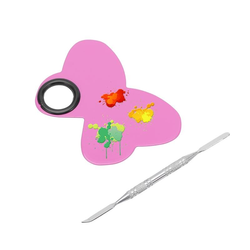 1 sæt palette praktisk sommerfugl praktisk farveblandebakke makeup palette til butik butik