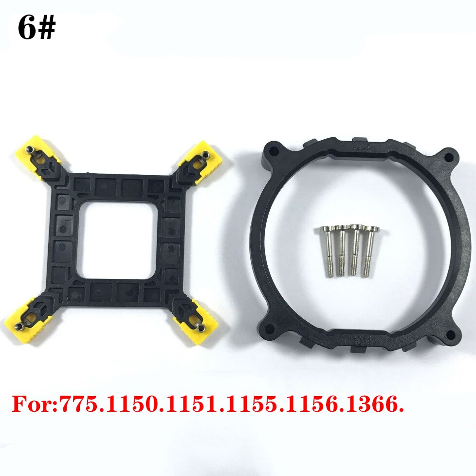 enfriador de CPU soporte para LGA 1150, 1151, 1155, 1156, 1366, 775 X58 X79 AM2 AM3 AM4: 6