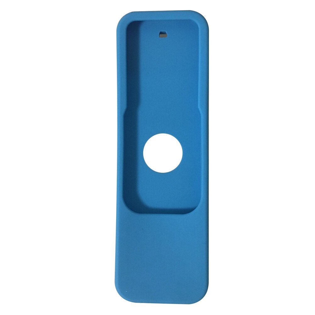 Waterdicht Stofdicht Organizer Afstandsbediening Cover Home Siliconen Effen Anti Vallen Eenvoudige Beschermhoes Voor Apple Tv 4: Blauw