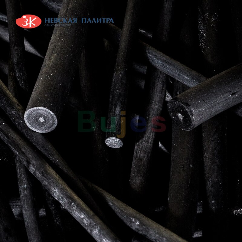 Wit Nachten Sonnet Houtskool Potloden, Natuurlijke Tekening Houtskool Hout, Uniform Kleuring