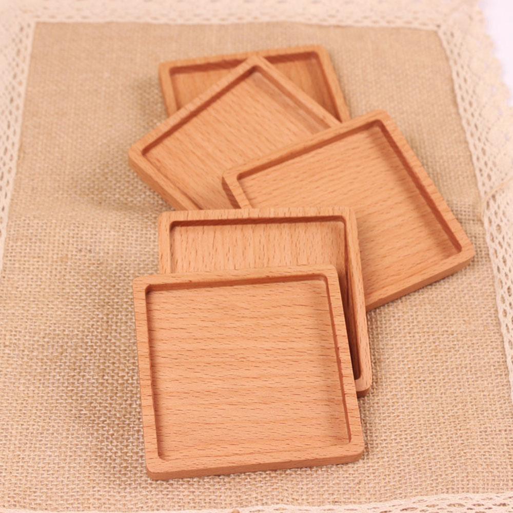 Plato redondo de madera de haya para cena, bandeja occidental de servicio de postre, organizador de aperitivos, fruta seca, soporte para decoración del hogar, 1 ud.