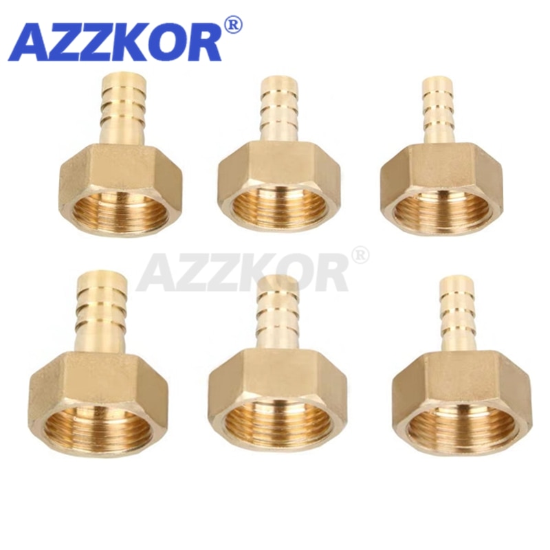 Hun led kobber pagode samling messing rør fitting slange modhage luft vand rør rør hurtig fitting 6mm-12mm-1/8 " 1/4 " 3/8 " 1/2 "