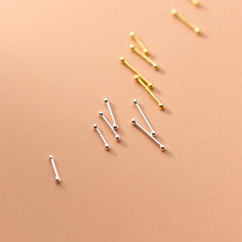 Mini boucles d'oreilles invisibles pour femmes, 2 pièces, clous de nez, épingles, Piercing, os, corps, bijoux
