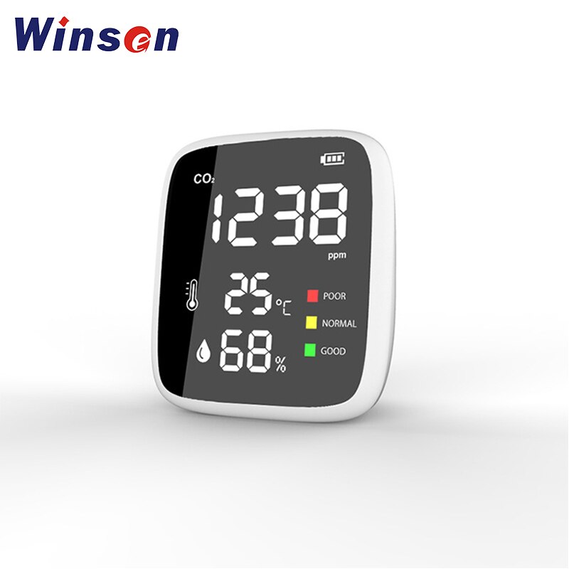 1pc Portable CO2 Detector Air Monitor CO2 Meter Restaurants Classroom CO2 Detecting Device Tester