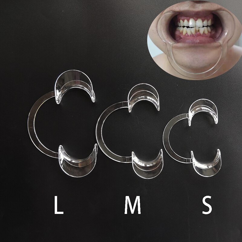 10 stücke Zähne Whitenng Mund Öffner M Größe Kunststoff Zähne Aufhellung-wangenhalter, C Typ Zahn Wange Retractor