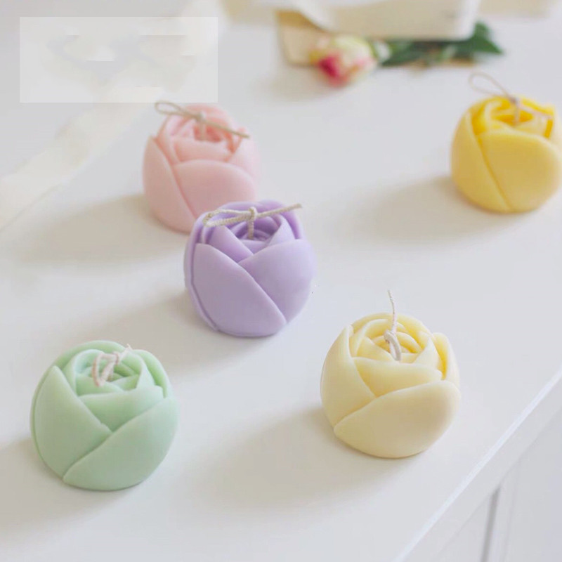 Tulip Flower shape Soap Moulds 3D Silicone Mold Soap Making DIY Wedding Cake Mold Cupcake Jelly Candy Deco Craft Baking Tools
