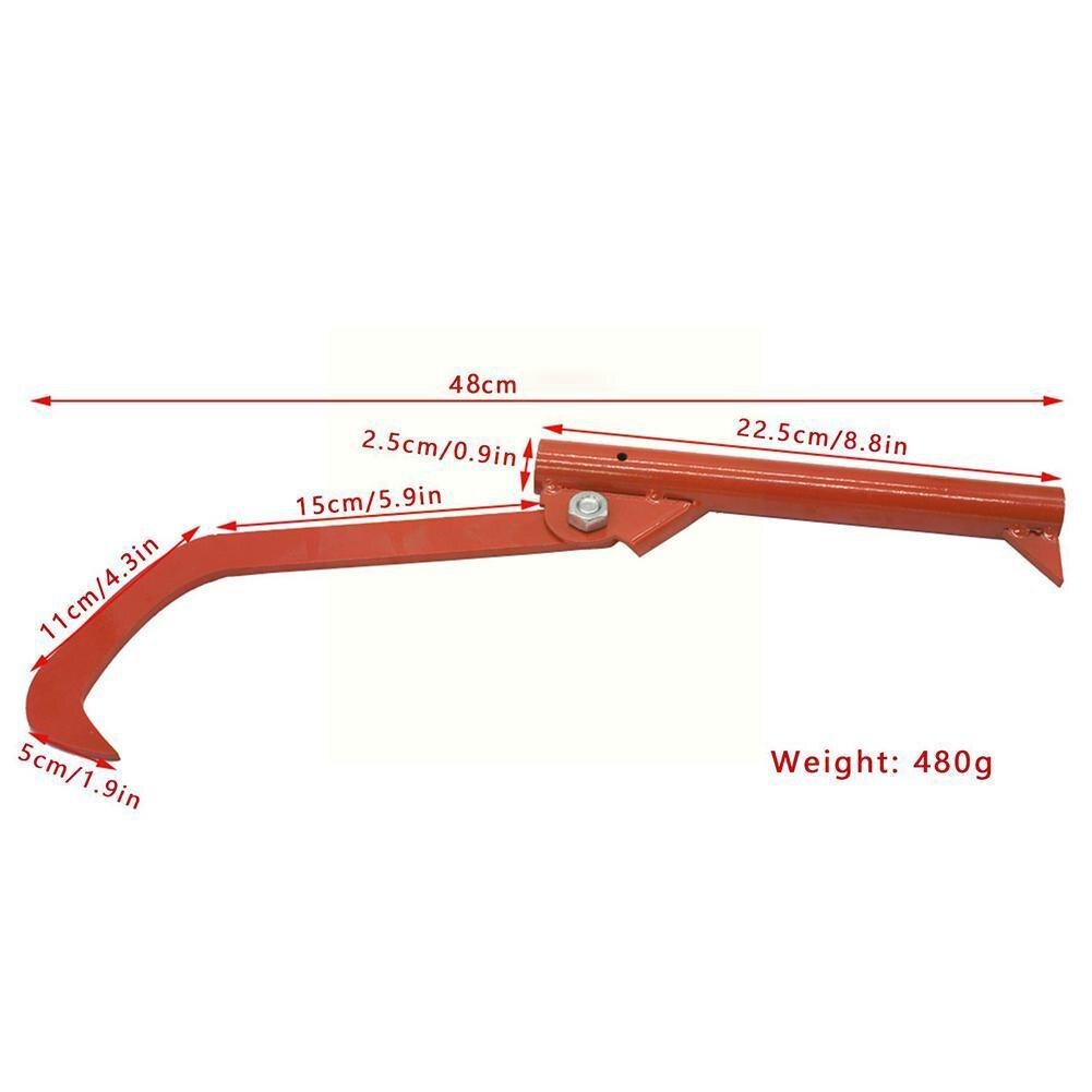 Steel Roller Felling Lever Lifter Log Peavy Home Transport Backyard Roller Cant Rustproof Hook Heavy Handle) Tool Wood (no R0c4