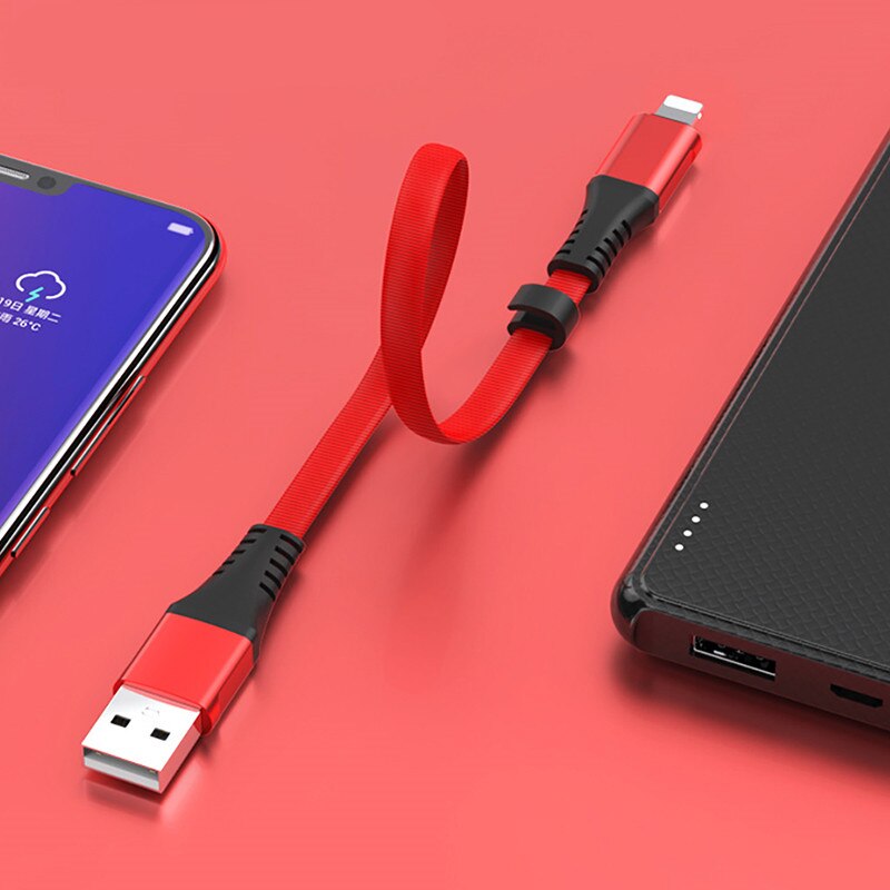 0,3 M Kurze USB Ladung Daten Kabel Beleuchtung Für iphone XS XR X 8 7 6 6S 5S 5C 5 Für Android iOS Mini Ladekabel Energie Bank
