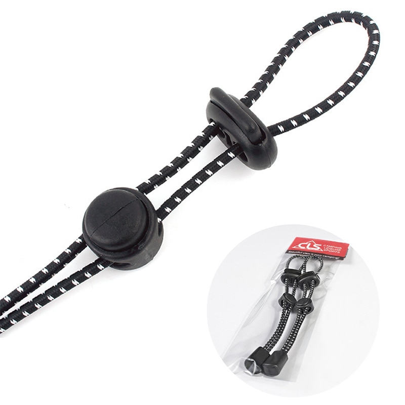 2 Stks Elastische Staart Touw Gesp Rugzak Stok Houder Touw Clip Vaste Sling