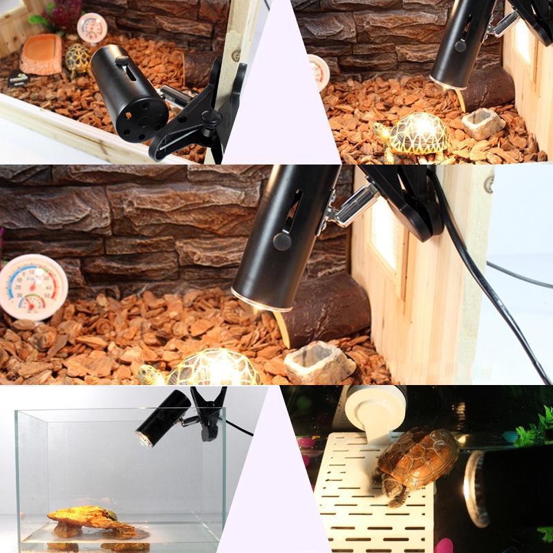 Lampe chauffante pour animaux de compagnie UVB lumière solaire chenille Ultraviolet chauffage solaire ampoule lézard lampe 220V E27