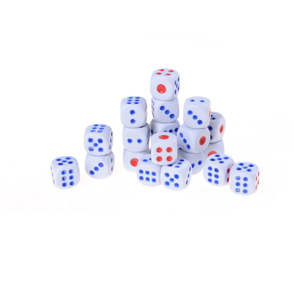 20pcs/set 12 mm Acrylic 6 sided Tricks Dice Game Toy For Party Fun Adult Novelty fun toys