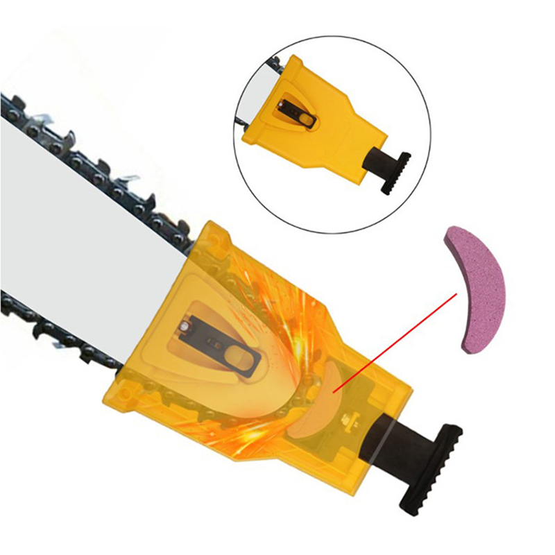 Afilador de dientes de motosierra de precisión para carpintería, afilador de dientes, barra de sierra de cadena, herramientas de motosierra de molienda rápida
