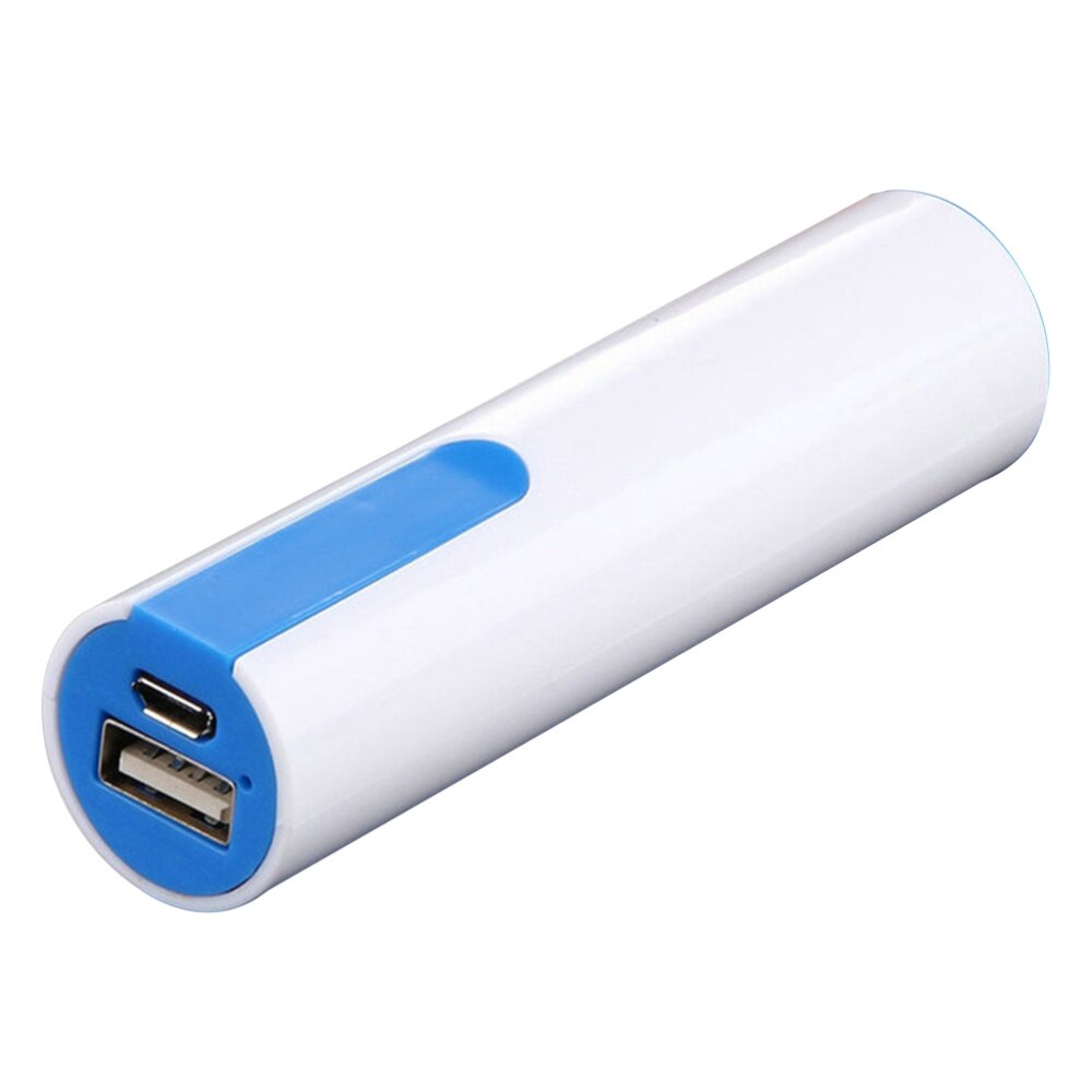 Cylindrical Mobile Shell Portable Backup External Battery Charger Single 18650 Li-ion Battery Holder Box (