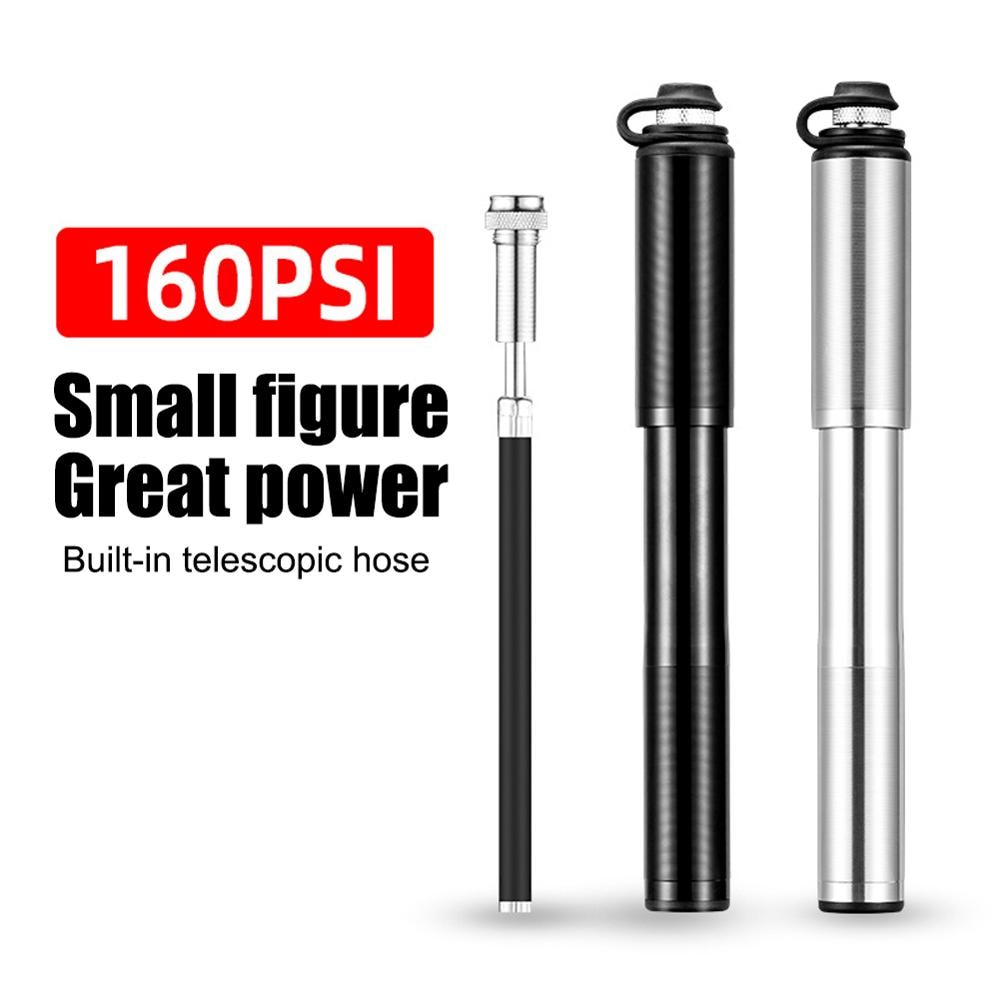 Bomba de bicicleta mtb portátil 160psi mini ciclismo pneu inflator mão bomba de ar acessórios da bicicleta montanha estrada bombas