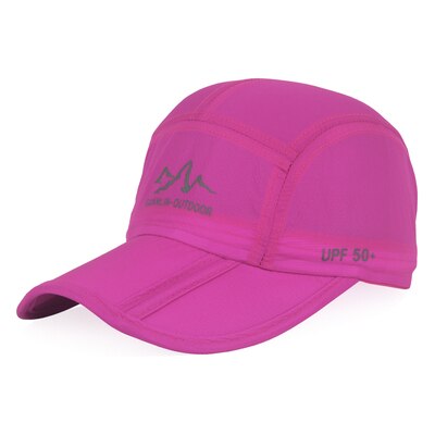 Mannen Vissen Cap Opvouwbare Unisex Baseball Cap UPF50 Lichtgewicht Mannen Baseball Hoed Outdoor Ultra-Dunne Waterdichte Hoed One Size: Purple