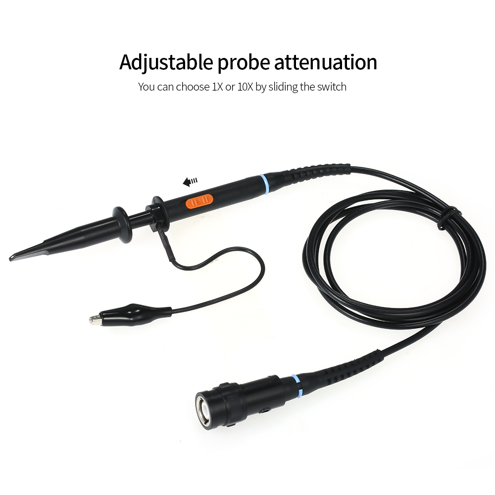 High Precision Probes Oscilloscope Probe For Oscilloscope Alligator Clip Test Leads Adjustable Probe Attenuation 1X 10X P2200