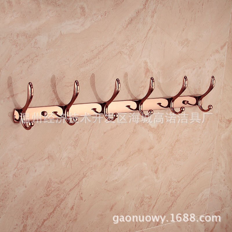 Europe Wall Hanging Towle Ring Antique Rose Gold Bathroom Hardawre Accessories Set Round Base Polished Solid Brass Bath Shelf