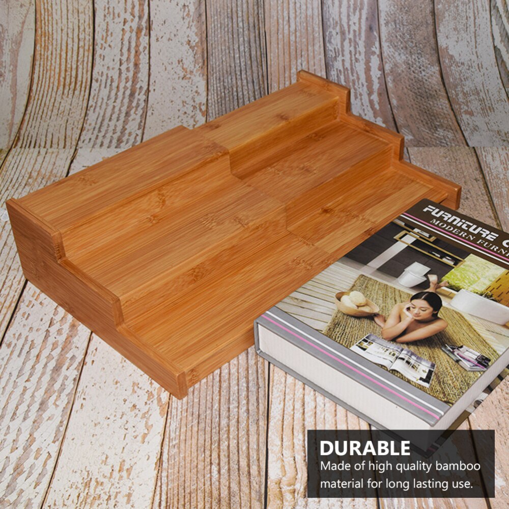 Kitchen Storage Rack Three-layers Storage Shelf Bamboo Bottle Shelf Kitchen Rack