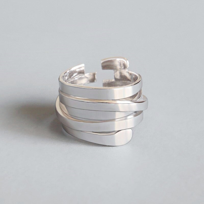 Punk Vintage Engels Brief Metal Brief Open Ringen Vinger Vrouwen Mannen Partij Sieraden: 77