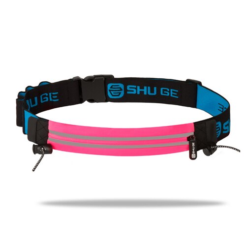 Running Race Number Belt Waist Bag Phone Bib Holder Fanny Pack For Marathon Travel Cycling Fitness Gym: rose red