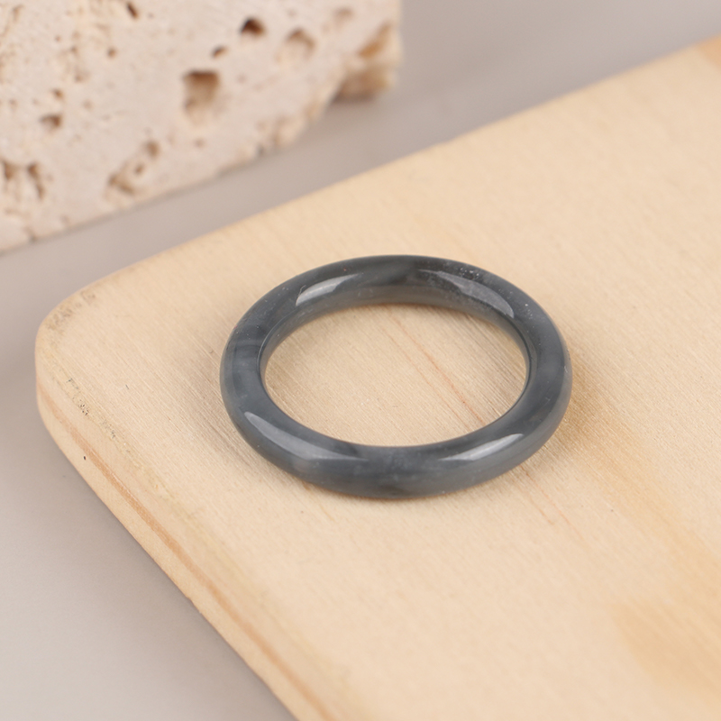 Non-fading Vegetarian Ring Imitation Jade Thin Ring For Woman Vintage Jewelry Girls Accessories: green