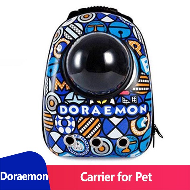 Carrier for Cat Backpack Window Space Cats Carrier Backpack Dog Transport Pet Carrier Backpack Cat Walkabout Dog Backpack Petty: Doraemon Cat Bag