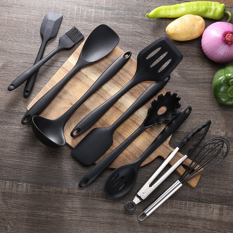 Keuken Siliconen Non-stick Koken Lepel Spatel Pollepel Ei Kloppers Gebruiksvoorwerpen Serviesje Koken Gereedschap Accessoires Benodigdheden