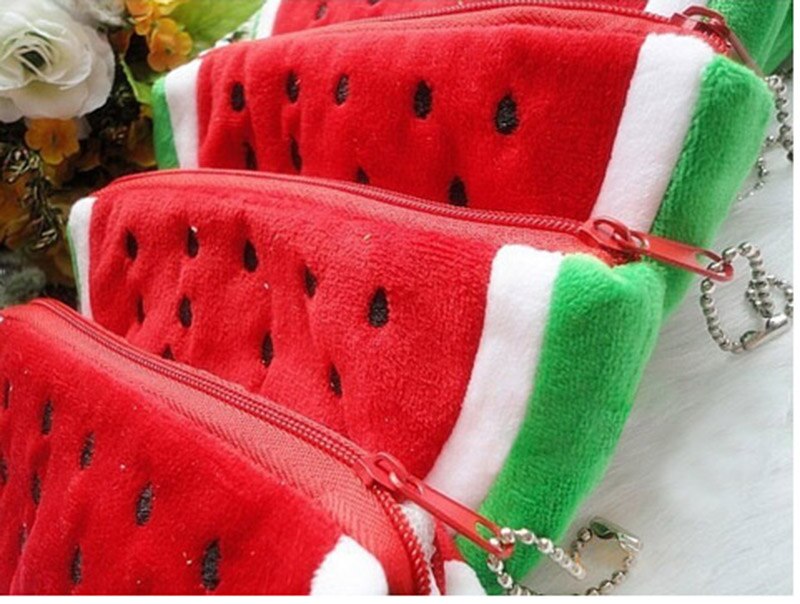 1pc Big Volume Watermelon Fruit School Kids Pen Pencil Bag Case Pendant School Supplies Size:14.5*8.5cm