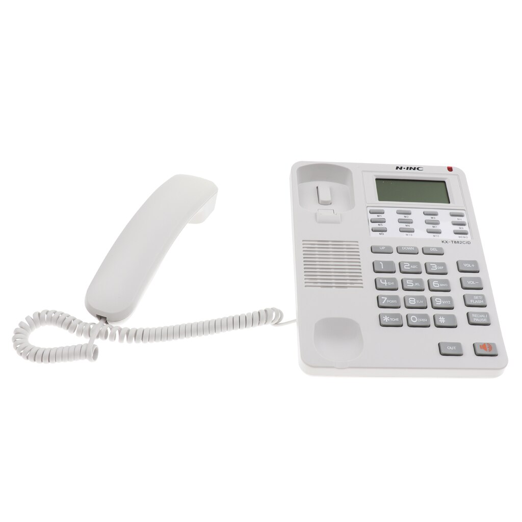 Vaste Telefoon Thuis Muur Lijn Office Business Vaste Vaste Telefoon: WHITE