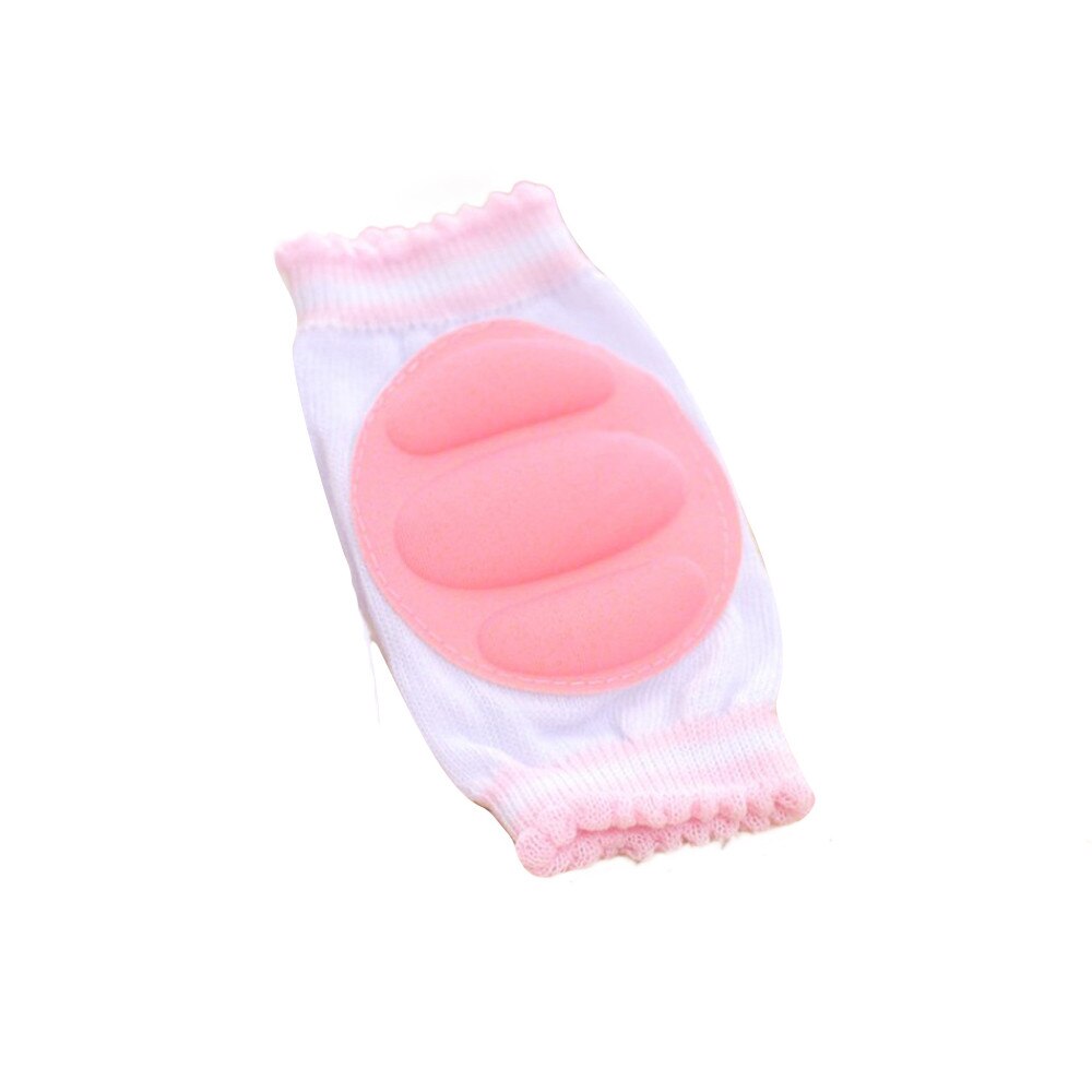 1 Pair Baby Knee Pads Protector Kids Children Safety Crawling Elbow Cushion Infants Knee Pads Protector Leg Warmers Baby: Pink 