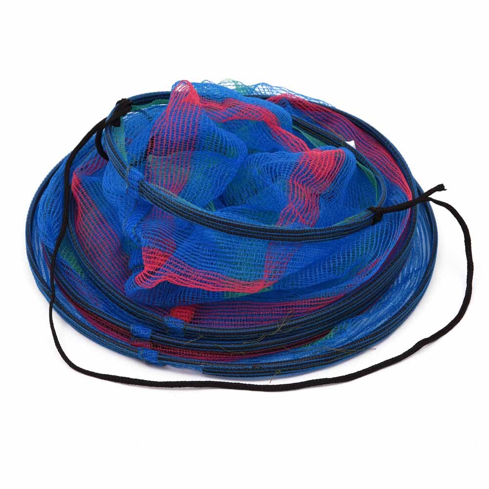 Portable Lightweight 25 * 65cm Nylon Colorful Mini Three Tiered Collapsible Folding Fishing Basket Fishing Creel