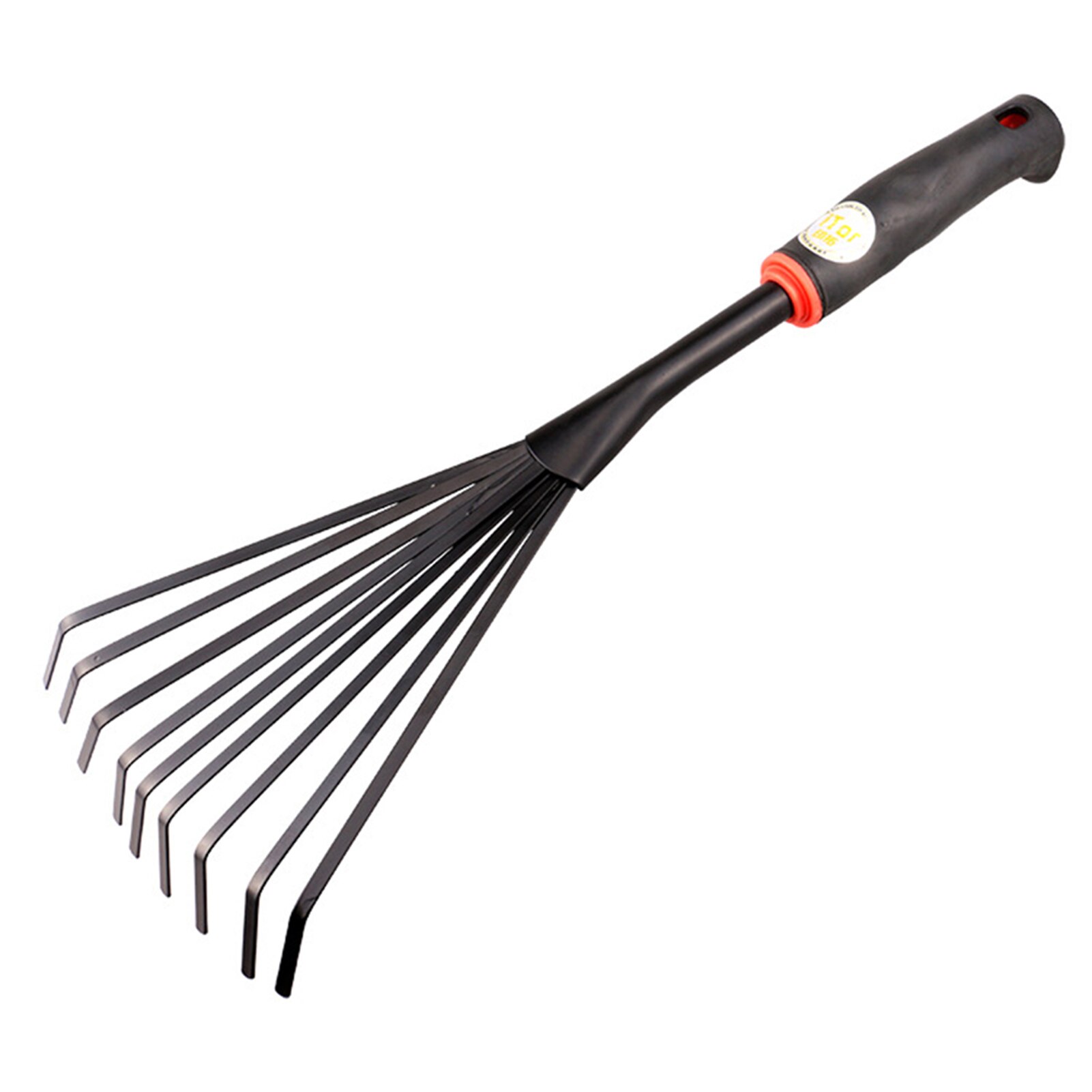 14 zoll 9 Wurzel Rost Beständig Mit Ergonomischen Griff Sammeln Blatt Tragbare Rasen Werkzeug Garten Rechen Professionelle Hand Fan Gießen eisen