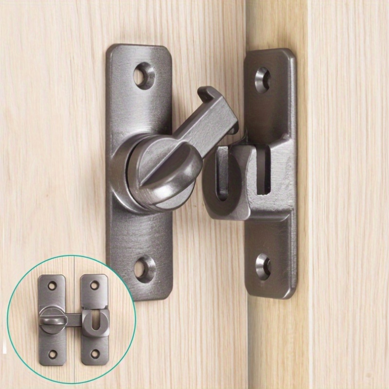 Chiusura per porta Chiusura a scatto universale addensata senza trapano Chiusura per porta di sicurezza antifurto Serratura per armadietto del bagno Chiusura per porta della finestra
