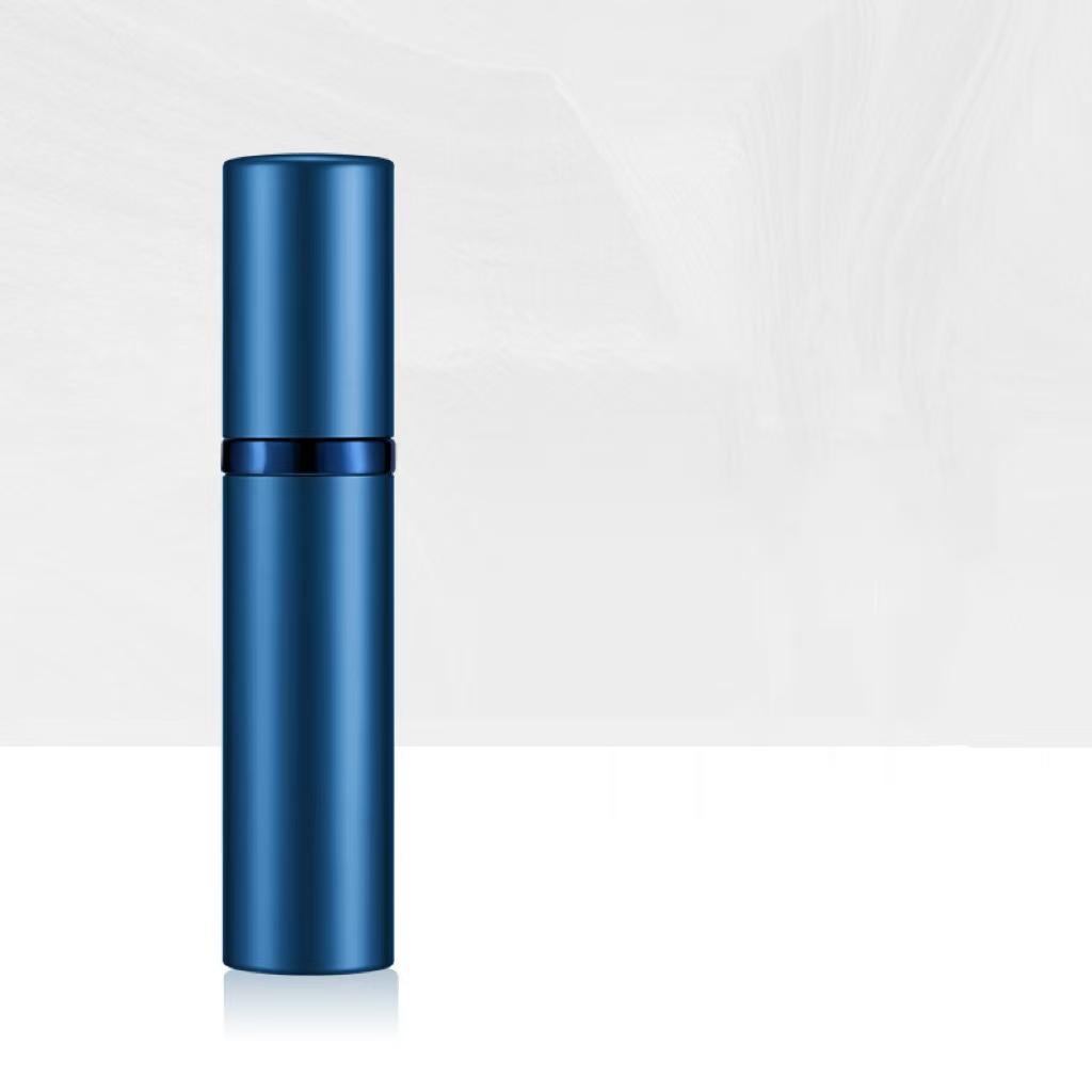 5ml Mini Aluminum Spray Alcochol Empty Refillable Bottle Portable Perfume Atomizer Liquid Container For Cosmetics Traveling: DEEP BLUE