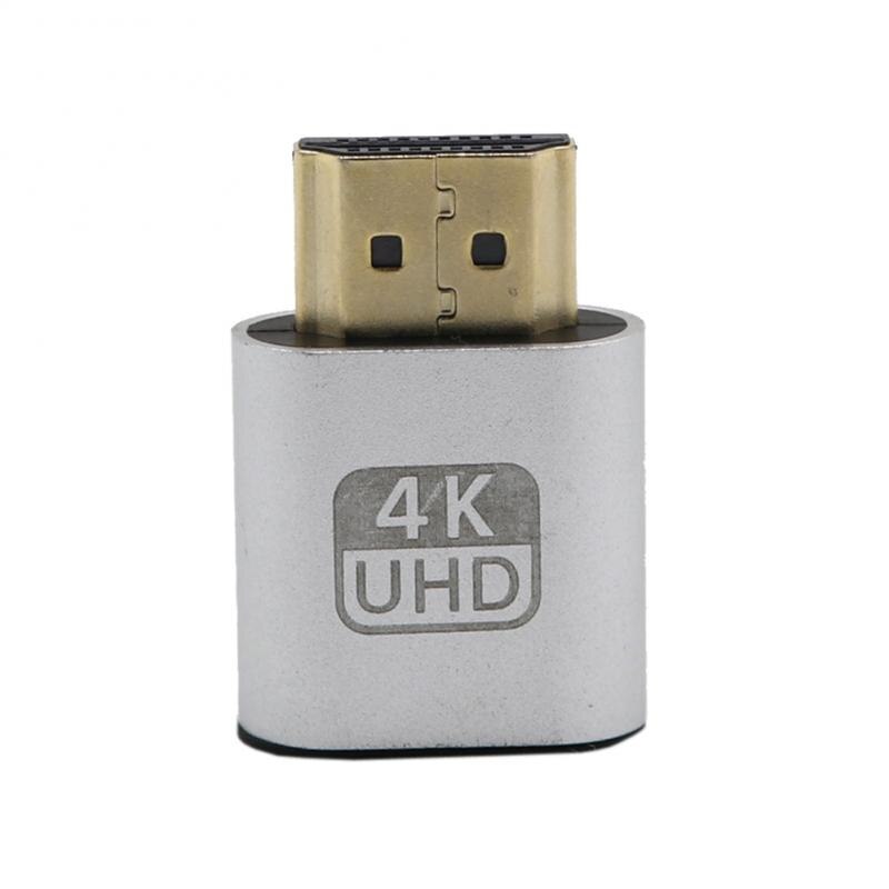 Mini VGA HDMI Dummy Plug Virtual Display Emulator Adapter DDC Edid Support 1920x1080P 4K For Video Card BTC for PC/Mac Devices
