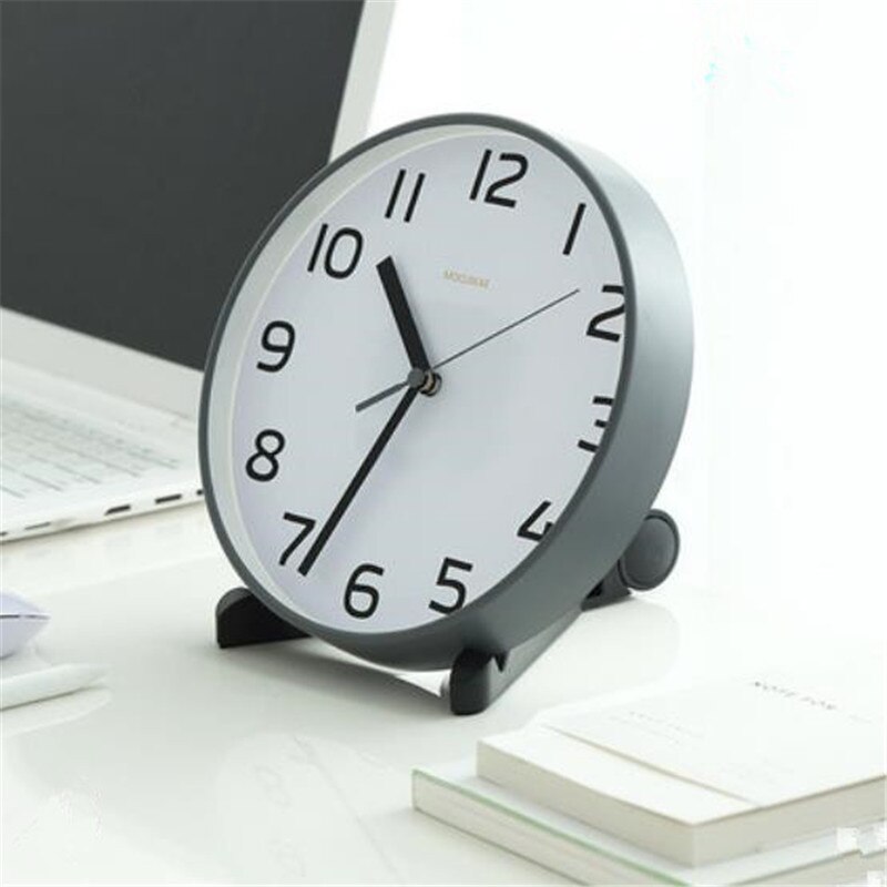 Nordic Kleine Zetel Klok Woonkamer Tafel Klok Thuis Mute Eenvoudige Slaapkamer Creatieve Mode Ornamenten Desktop Wandklok