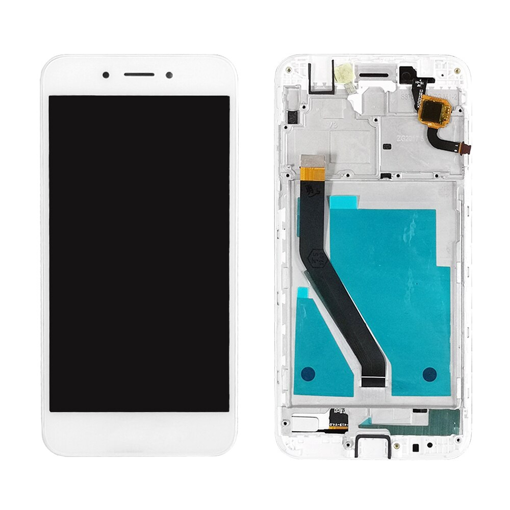 5,0 "Huawei Honor 6A DLI-L22 DLI-L01 DLI-TL20 DLI-AL10 LCD completa LCD pantalla + MONTAJE DE digitalizador con pantalla táctil con marco: White with Frame
